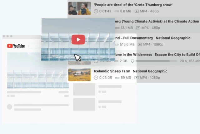 Support batch downloading of multiple videos at the same time.